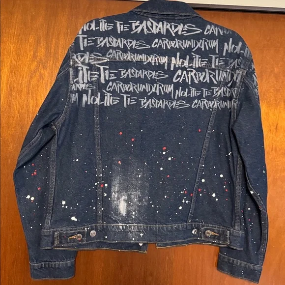 Levi's Blue Ex-Boyfriend Trucker Jacket The Handmaid’s Tale X Levi’s - Picture 4 of 5